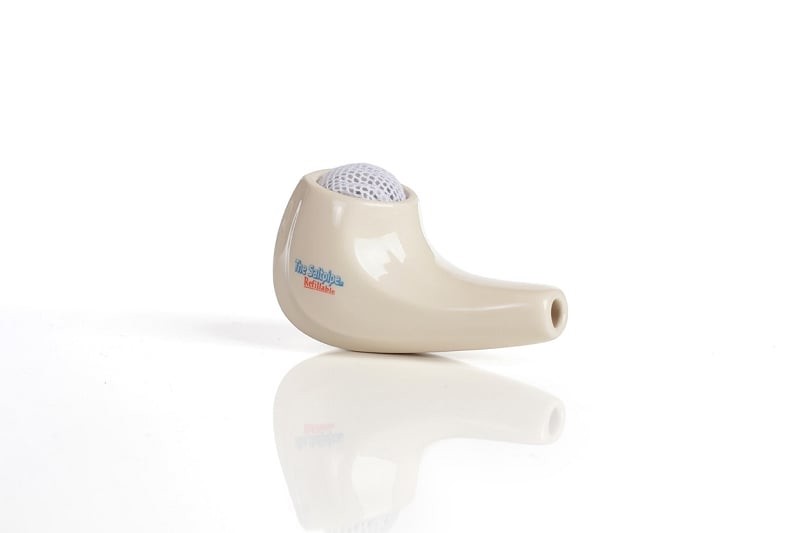 Salt pipe - Refillable salt inhaler with salt bag