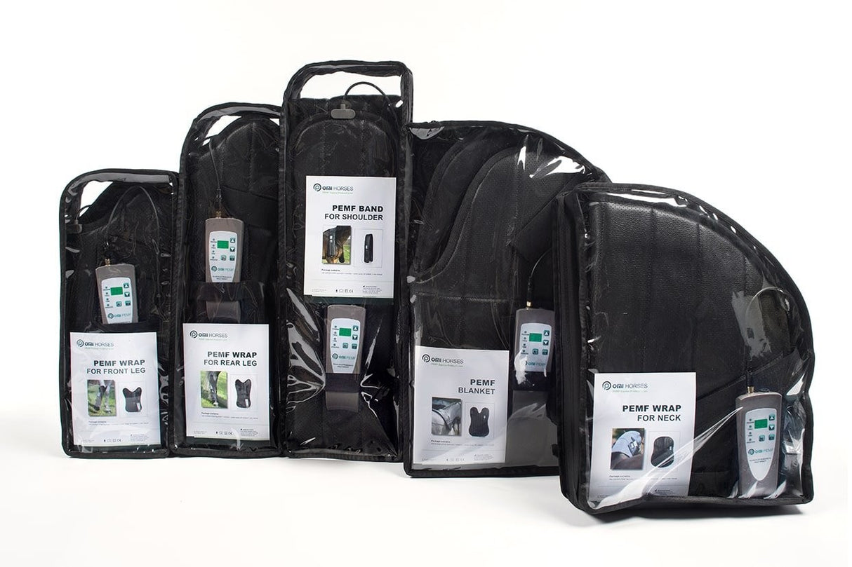 Full Equine PEMF Package: Blanket, Shoulder Band, Neck Wrap, Rear Leg Wrap, Front Leg Wrap