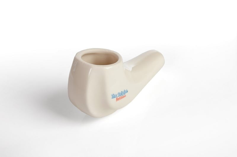 Salt pipe - Refillable salt inhaler with salt bag