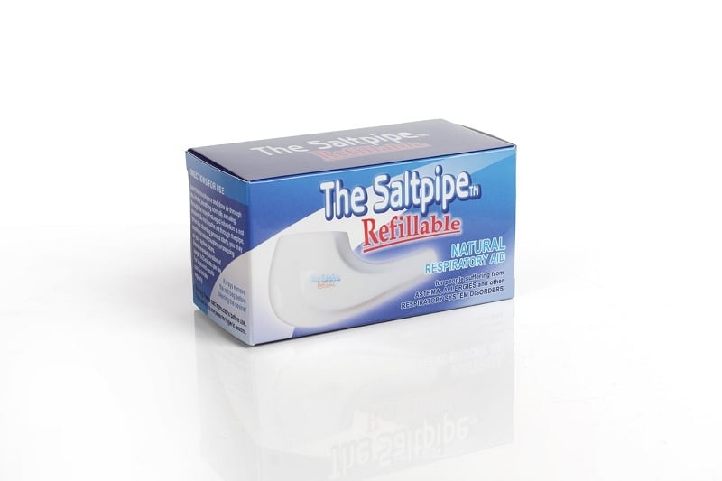 Salt pipe - Refillable salt inhaler with salt bag